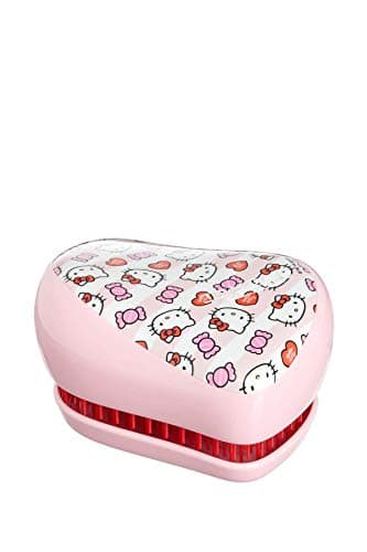 Image of Tangle Teezer Hello Kitty Compact Styler Detangling Hairbrush, Candy Stripes