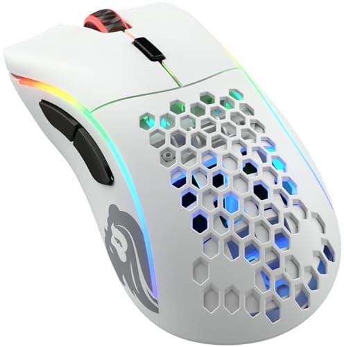 Image of GLORIOUS Gaming Model D Wireless Gaming Mouse - 69g Superlight, Lag Free 2.4Ghz Wireless, Up To 71 Hour Battery, RGB, BAMF Sensor, Ergonomic, 6 Buttons - White