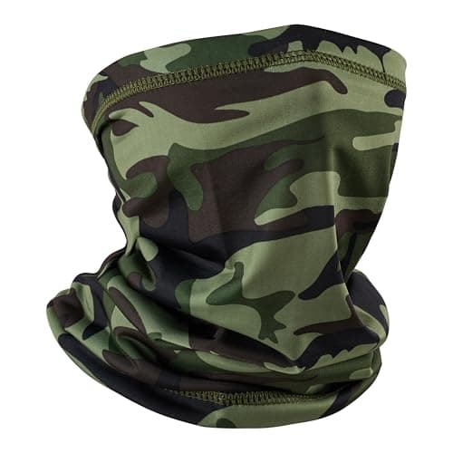Image of Fousam Scarf for Men and Women, Cooling Mask, Face and Neck Protection, Scarf, for Sun Protection, Hiking, Fishing, Climbing, Riding, Hunting, Woodland camo
