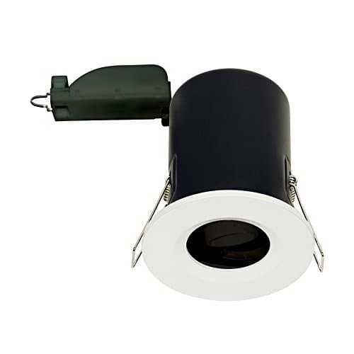 Image of Luceco Fixed Fire Rated GU10 Downlight Supplied Less lamp, Aluminium, GU10, White