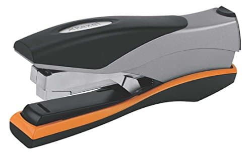 Image of Rexel Optima 40 Low Force Stapler, 40 Sheet Capacity, Flat Clinch Stapling, 26/6 Staples Included, Silver/Black, 2102357