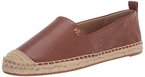 Image of Lauren Ralph Lauren Cameryn Espadrille Deep Saddle Tan 2 7.5 B (M), Deep Saddle Tan 2, 5 UK