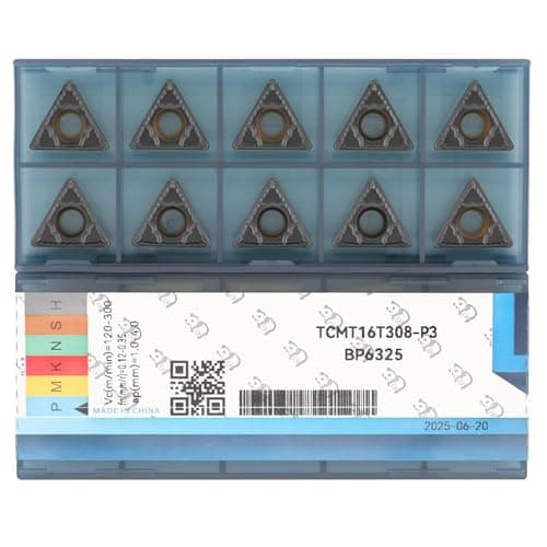 Image of CDBP TCMT 32.52 Tcmt16t308 of CNC Carbide Inserts for Steel Turning Cutting Tools, 10 PCS