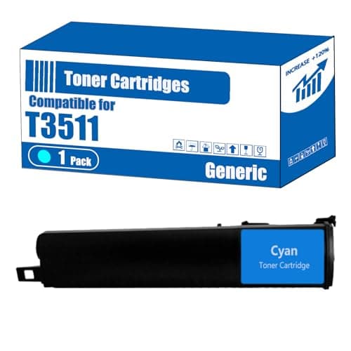 Image of TOEPPEX Compatible for Toshiba T3511 Toner Cartridges E-Studio 3511 E-Studio 4511 Printers, High Yield 27000 Pages, Accurate Imaging Rich Colors (1 Pack Cyan)