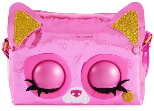 Image of Purse Pets, Metallic Mood Flashy Frenchie, Interactive Pet Toy and Crossbody Shoulder Bag with over 30 Sounds and Reactions, Kids’ Toys for Girls