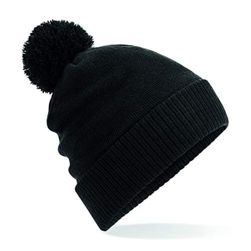 Image of Beechfield Thermal Snowstar Beanie - Double Layer Knit - Black