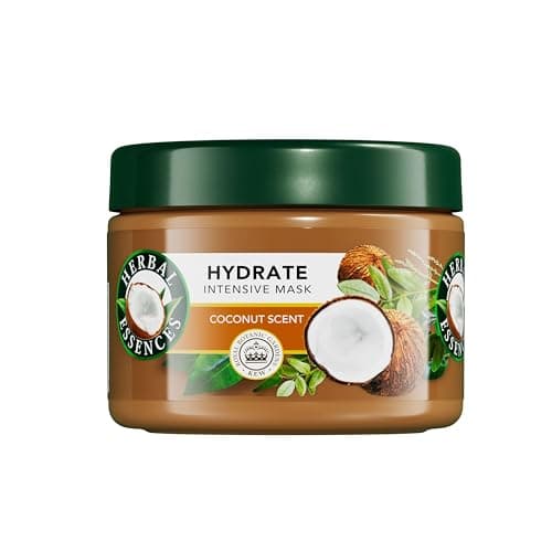 Image of Herbal Essences Coconut Scent Hydrate Hair Mask 500ml for Very Dry Hair. Helps to Deeply Nourish, Soften and Smooth. Blended with Natural Origin* Ingredients. Vegan and Cruelty Free