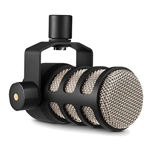 Image of RØDE PodMic Broadcast-quality Dynamic Microphone with Integrated Swing Mount for Podcasting, Streaming, Gaming, and Voice Recording,Black,XLR