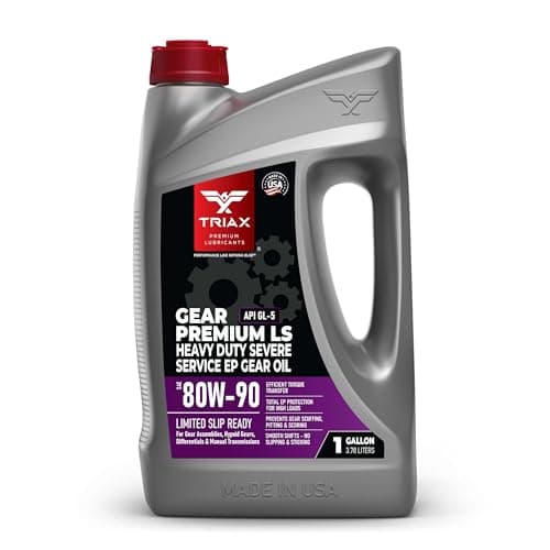 Image of TRIAX Gear Premium LS 80W-90 API GL-5 Ultra High Performance Oil Gear- For Manual Transmissions - Differentials - Axle Drives - Hypoid Gears - Limited Slip Compatible (1 Gallon/3.78 l)