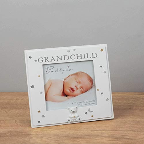 Image of The Gift Experience 4" x 4" - Bambino Resin Grandchild Photo Frame