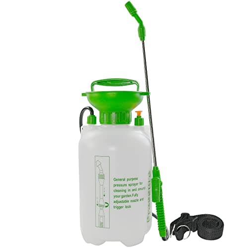 Image of Armo® Garden Sprayer 5 litre Pressure Sprayer Pump Action, Weed Killer,Water Pump Sprayer, Ideal with Pesticides, Insecticides, Fungicides (5L)