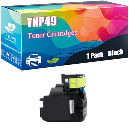 Image of TNP49 Toner Cartridges Compatible for Konica Minolta bizhub C3351 C3851 Printers, with Chip, High Yield 7900 Pages, Clear Printing (Black)