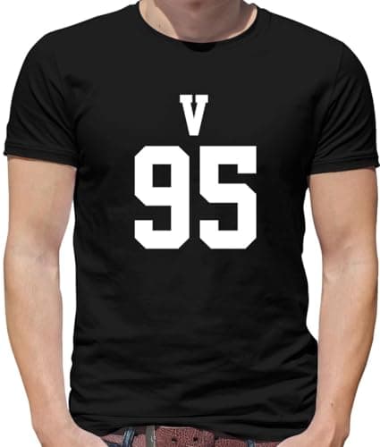 Image of V 95 - Mens T-Shirt - Black - Small