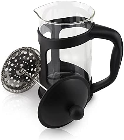 Image of Acense Cafetiere Coffee Press, Black (6 Cup), French Press Coffee Maker Multi-Purpose: Hot/Cold, Capacity: 440ml