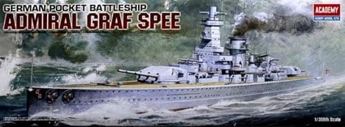Image of Academy ASSEMBLY KIT COMPATIBLE WITH GERMAN POCKET BATTLESHIP ADMIRAL GRAF SPEE KIT 1:350 ACD14103
