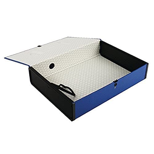 Image of Q-Connect 75mm Box File Foolscap Blue (5 Pack)