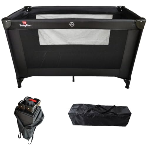 Image of BabyDan Extra Large Travel Cot, 60x120cm (Baby Playpen) - Versatile Comfort for Your Baby's Sleep and Play