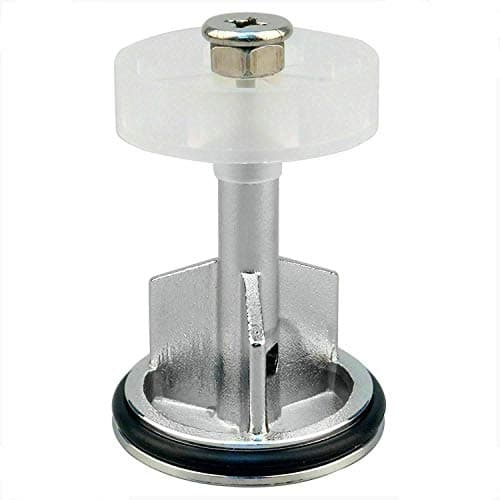 Image of ABRUS® - Heavy Duty Chrome Plated 40mm Pop Up Basin Waste Sink Push Button Click Clack Plug Slotted Bathroom