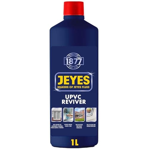 Image of Jeyes UPVC Reviver 1L – Heavy Duty UPVC Cleaner and Restorer for Windows, Doors, Cladding, Gutters & Outdoor Furniture – Restores Colour & Shine – Non-Scratch Formula – Protects from Weathering