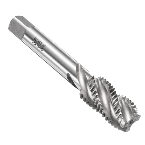 Image of sourcing map Spiral Flute Thread Taps M20 x 2.5 H2 Metric Machine Threading Tap Bit, Uncoated Screw Tapping Repair Tool, M2 High-Speed Steel (HSS)