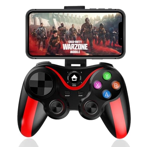 Image of Wireless Controller for iPhone, Megadream MFi Bluetooth Mobile Game Gamepad Joystick for iOS/Android, iPhone 15 14 13/Mini/Pro Max/12/11, for Samsung Galaxy, Nokia, OPPO, Google, Direct Play-Red