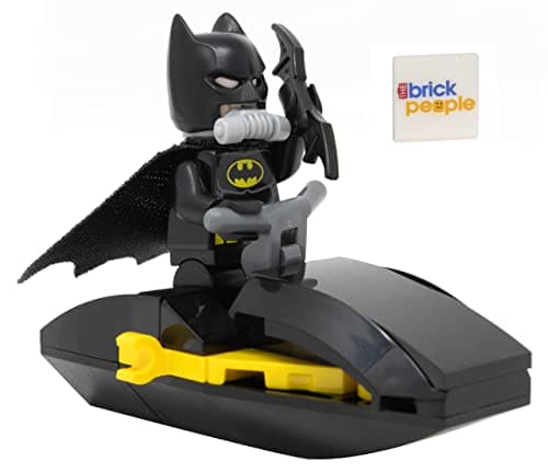 Image of LEGO DC Superheroes: Batman Minifigure with Jet Ski and Bat-a-Rang