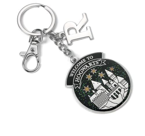 Image of Harry Potter Official Personalised Hogwarts Keyring R Initial