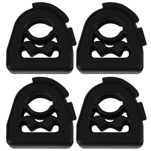 Image of EMSea 4 Pcs Exhaust Muffler Rubber Bracket 2D0253144 143-911 Compatible with Mercedes Benz Compatible with VW