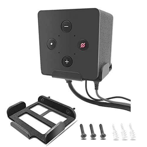 Image of Metal Wall Mount for Fire TV Cube (3rd Gen) 2022 Released, Secure Metal Holder for Fire TV Cube (1st & 2nd Gen), Sturdy Steel Stand with Soft Foam