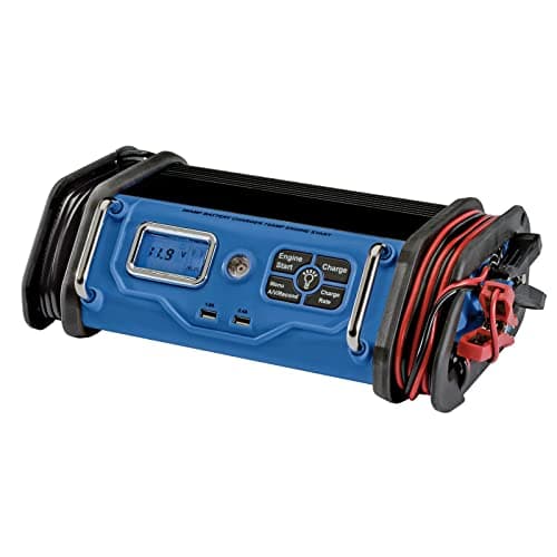 Image of Draper 53171 12V 30A Battery Starter/Charger, Blue and Black, One Size