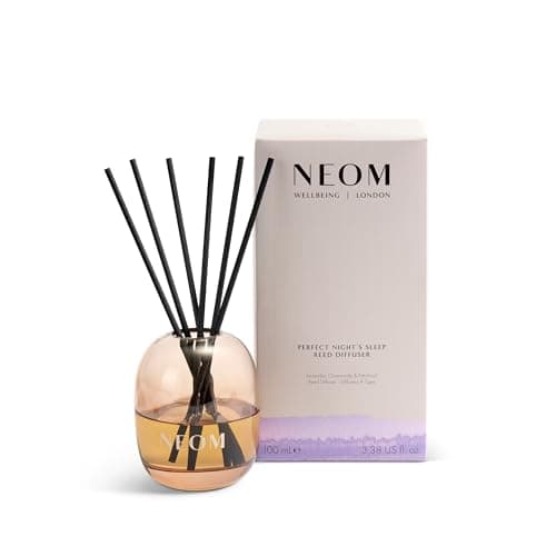 Image of NEOM Perfect Night's Sleep Reed Diffuser, 100ml I Lavender, Chamomile and Patchouli I 100% Natural Fragrances I Lasts 12 weeks I Refillable and Reusable