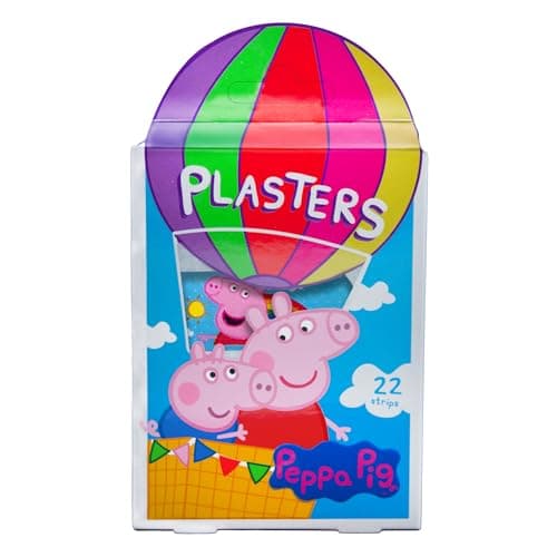 Image of Peppa Pig Plasters for kids | x22 Strips | 4 Sizes | Latex Free | Hypoallergenic | Wash proof | Breathable | CE Certified | Made by Jellyworks