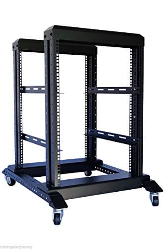 Image of 15U 4 Post Open Frame 19'' Server/Audio Steel Rack Deep From 17" (15U 17" deep)