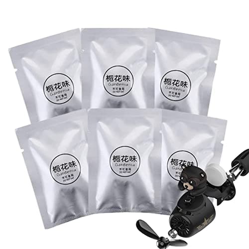 Image of 6 Pieces Car Air Freshener Refills, Car Fragrance Tablet, Refillable Car Air Freshener, Multifunctional Fragrance Tablets, Car Air Outlet Scented Clip Solid Fragrance Replacement, Individual Package