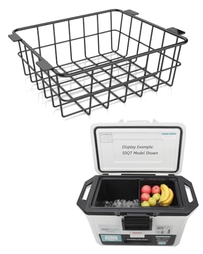 Image of Wire Basket for Ninja FrostVault Rigid Cooler and Wheel Cooler, Heavy Duty Organizer for Efficient Storage, Perfect Dry Goods Basket for Camping Trips or