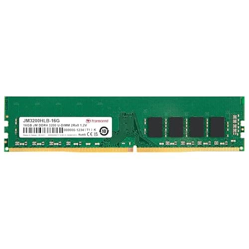 Image of Transcend JetRam 16GB DDR4 RAM 3200MHz Unbuffered Long-DIMM 2Rx8 CL22 1.2V, JM3200HLB-16G