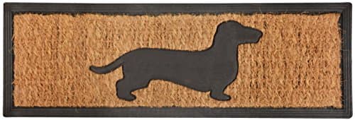 Image of Esschert's Design RB171 Rubber and Coir Dog Doormat, brown