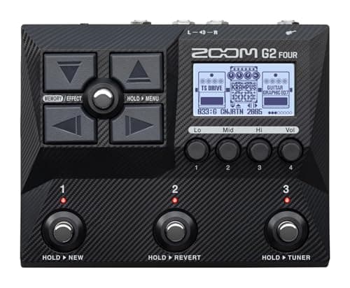 Image of ZOOM G2 FOUR Compact Guitar Multi-Effects Pedal with big sounds, amp modelling, boutique pedal effects modelling, IR technology for stage and studio, UK-Version