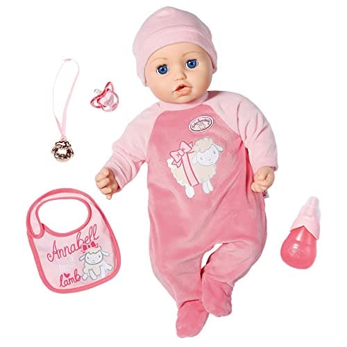 Image of Baby Annabell Doll 43cm - Realistic Doll with Lifelike Functions - Soft to the Touch - Eats, Sleep & Cries - Includes Accessories - Ages 3 Years & Up