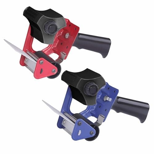 Image of JMS we create smile 75mm Tape Dispenser 3" Heavy Duty Tapes Dispenser, Box Packaging Tape Gun with Steel Blade, Tape Roll Dispenser for Packing Boxes Moving House Essentials