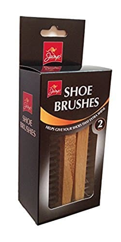 Image of Jump Shoe Polishing Brushes 2 Pieces Pack Set, Black, NA
