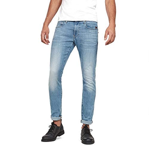 Image of G-STAR Men's Revend Skinny Jeans, Blue (lt indigo aged 51010-8968-8436), 38W / 32L
