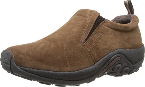 Image of Merrell Men's Jungle Moc Slip-on Shoe Loafer, Dark Earth, 9.5 UK