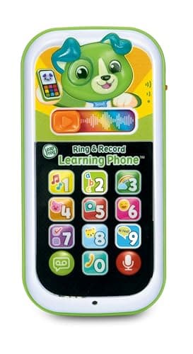 Image of LeapFrog Scout's Ring & Record Learning Phone, Interactive Learning Toy with Numbers, Alphabet, French and Mandarin Words, Musical Baby Toy for Ages 6, 12, 18 Months +, English Version