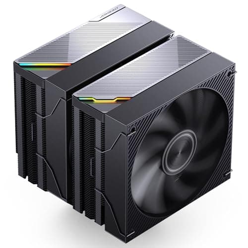 Image of JONSBO CA90 Black Dual-Tower CPU Cooler,Mute Series air Cooling,CPU Fan H159mm,130mm PWM Fan Air Cooler,6 Copper Heat Pipes Radiator, AM5/AM4/ Intel LGA115X/1200/1700/1851,D-TDP 270W