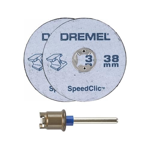 Image of Dremel EZ SpeedClic SC406 Metal Cutting Wheel 2-pack, 2 Cutting Wheels with 38mm Cutting Diameter for Rotary Tool