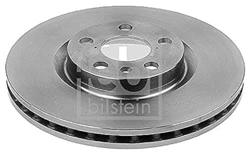Image of febi bilstein 14075 Brake Disc Set (2 Brake Disc) front, internally ventilated, No. of Holes 5