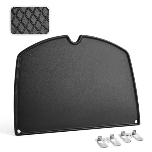 Image of onlyfire Cast Iron Griddle Plate for Weber Q200&Q2000 Series Grills, Grill Griddle Pan for Weber Q200 Q220 Q240 Q2000 Q2200 Q2400 Grills, Replacement for Weber 6559, 1 Piece
