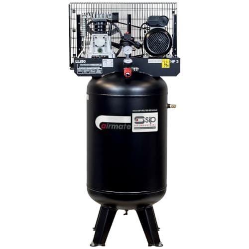 Image of SIP Airmate VN3/150-SB Vertical Belt Drive Air Compressor, 230V 13A, 150L, 3hp / 2.2kW, 145psi / 10 Bar 13CFM 96dB