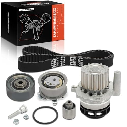 Image of Frankberg Timing Belt Set Timing Belt Water Pump Compatible with A3 8P1 8PA Golf V 1K1 1K5 Pas.sat 3C2 3C5 Oct.avia II 1Z3 1Z5 Leon 1P1 Tou.ran 1T1 1T2 Leon 1P1 Altea 5P1 Superb II